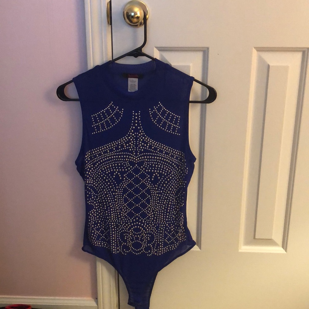 Blue bodysuit